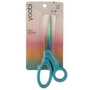 Yoobi Turquoise Adult Scissors NEW